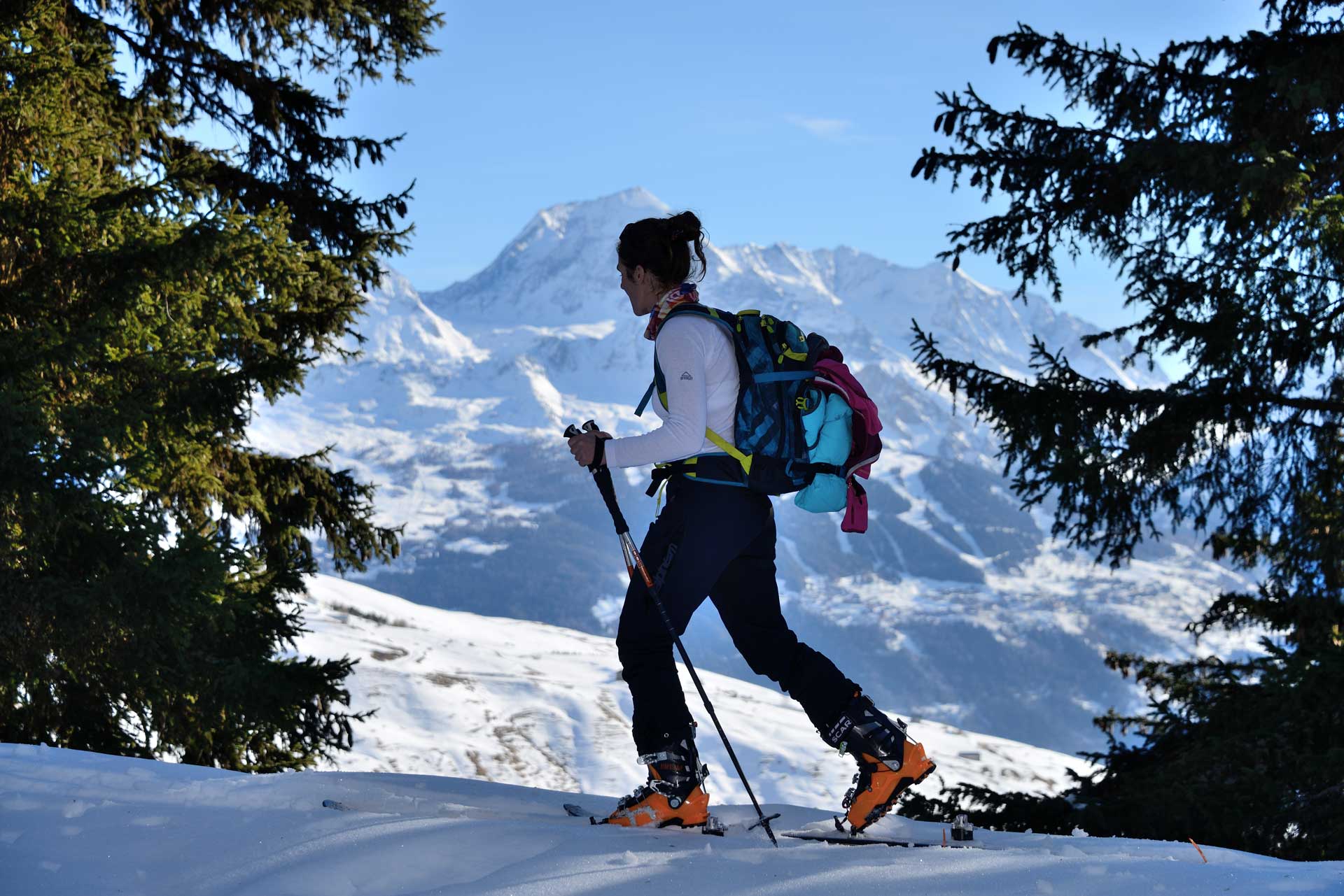 Peisey-Vallandry en bas à gauche de l'image