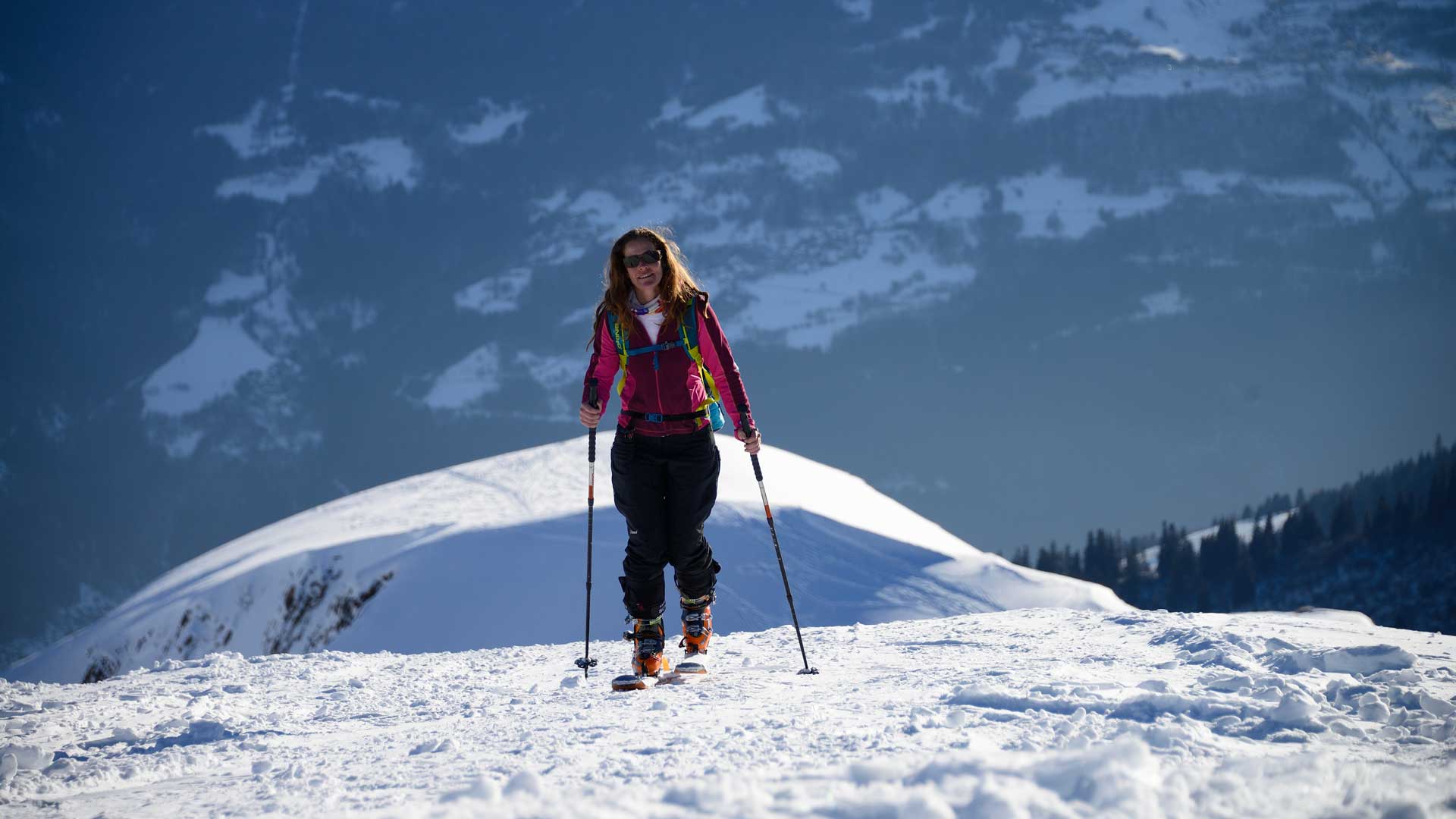 The last few meters before the top of Mont Rosset