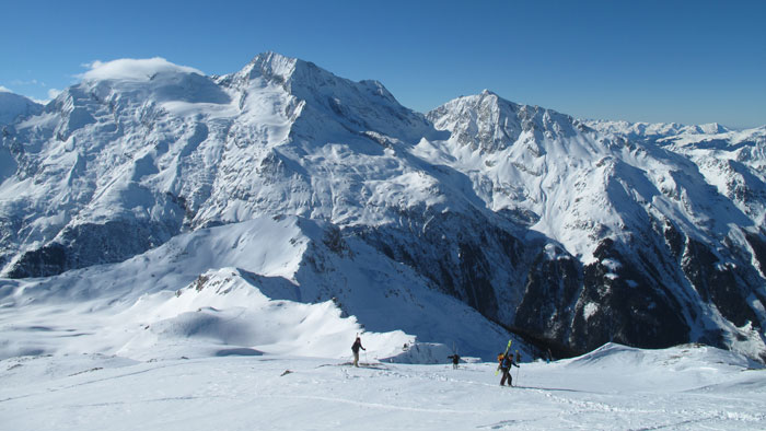 Aiguille rouge vue de Sainte-Foy-Tarentaise