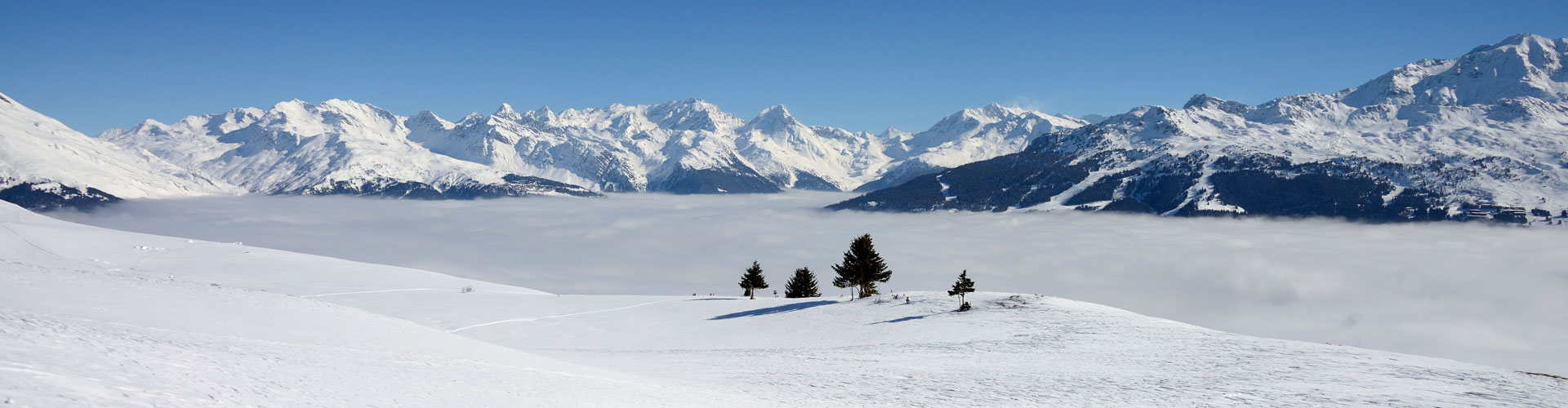 Sortie raquette sur Peisey-Vallandry et Arcs 1800