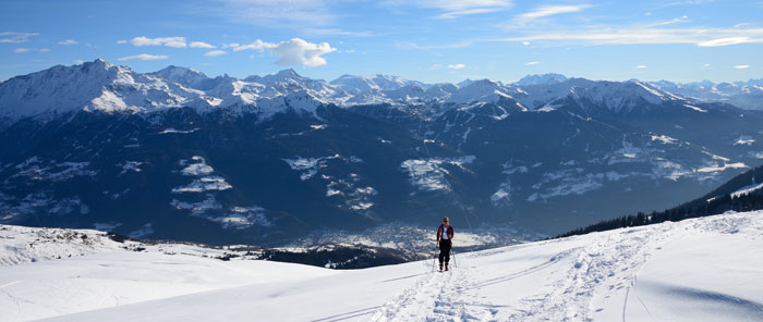 Randonnée à ski au Mont Rosset