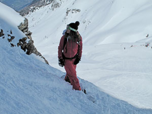 snowboard couloir des rossets